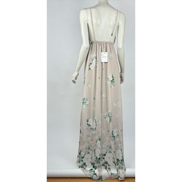 Show Me Your Mumu Amanda Maxi Dress Women XS NWT Bridesmaid Floral Ivory Lined - Picture 3 of 16